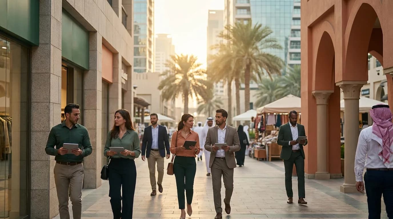 مندوبو مبيعات ميدانيون أثناء زيارة نقاط البيع